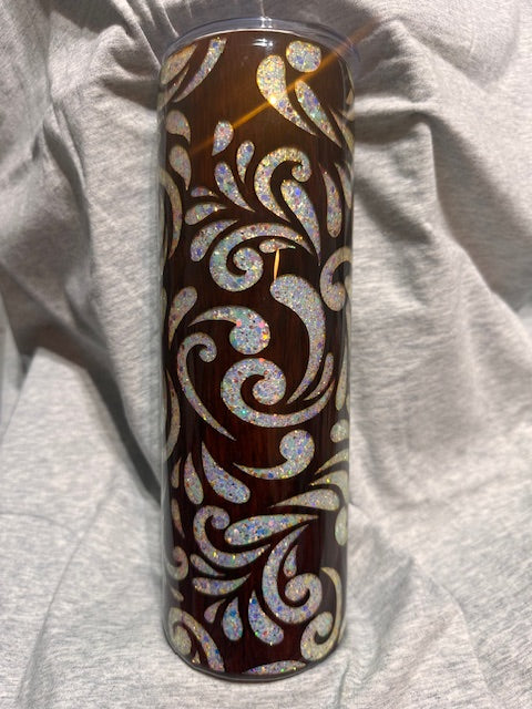Beautiful wood grain /tooled leather