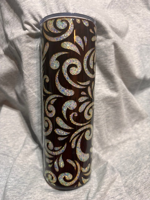 Beautiful wood grain /tooled leather